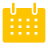 Minimalist yellow calendar design